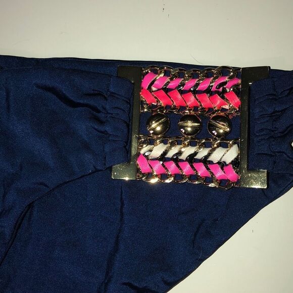 Beach Bunny Bronze Pop That Bottom Dark Navy - Picture 3 of 8